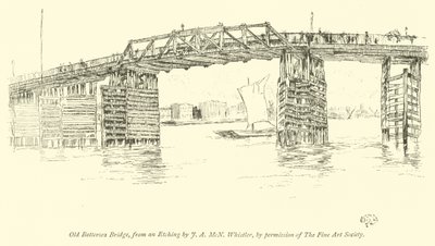 Alte Battersea-Brücke von James Abbott McNeill Whistler